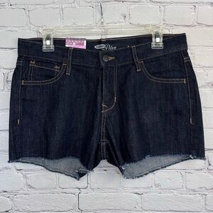 NWT Old Navy ‘The Diva’ Raw Hem Dark Wash Denim Shorts Sz 6